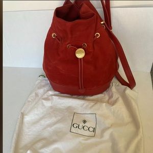 Gucci Suede bucket bag